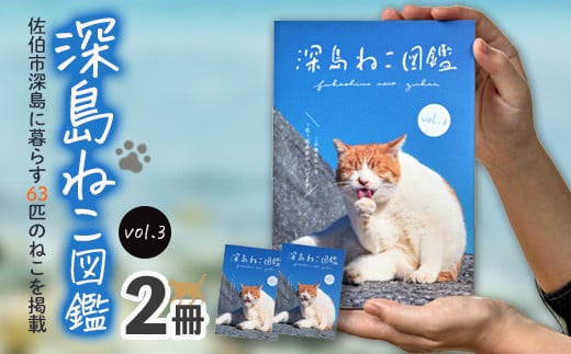 深島ねこ図鑑vol.3 (2冊) 猫 ねこ 写真集 本 雑誌 書籍 深島 猫の島 グッズ 大分県 佐伯市 【HD239】【さいき本舗 城下堂】 1551752 - 大分県佐伯市