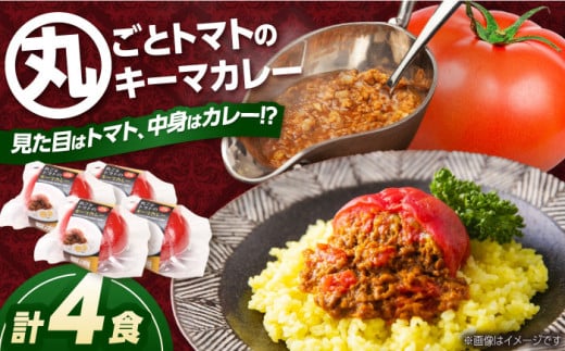 赤いとまて箱（丸ごとトマトの キーマカレー 4食）　【buyer\'s room2023 経済産業大臣賞受賞！】 カレー トマト 冷凍 白川町 / 一力屋 [AWAE001] 1177617 - 岐阜県白川町