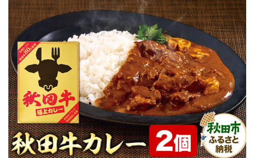 秋田牛極上カレー 200g×2個 ビーフカレー レトルト 総菜 牛肉