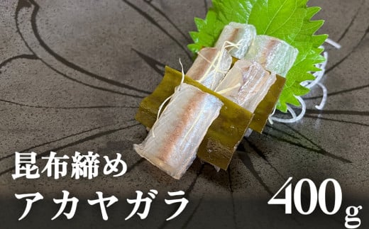  【期間限定】昆布締め アカヤガラ 約400g   富山県 氷見市 昆布じめ 刺身 高級魚