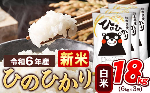 令和6年産 新米 早期先行予約受付中 白米 ひのひかり 18kg 《11月-12月より出荷予定》令和6年産 熊本県産 ふるさと納税 精米 ひの 米 こめ ふるさとのうぜい ヒノヒカリ コメ お米 おこめ 1553894 - 熊本県津奈木町