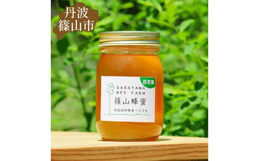 丹波篠山で採れた100％天然の生ハチミツ 篠山蜂蜜 百花蜜 500g　ハニー HONEY 蜂蜜 国産蜂蜜 国産ハチミツ 健康 純粋 国産 母 父 女性 男性 30代 40代 50代 60代 70代 80代 お取り寄せグルメ 贈答品