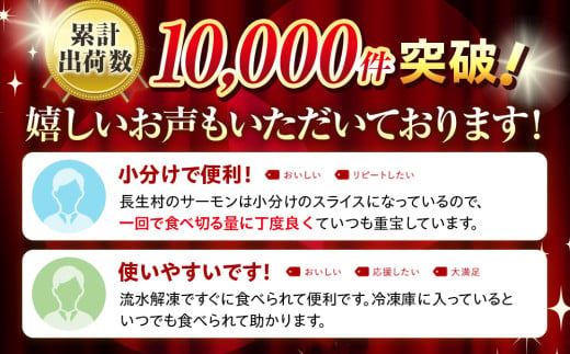 千葉県長生村のふるさと納税 C01-E10 スモークサーモン（100g×10パック）