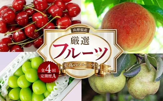 《2025年産 先行予約》山形県 至高のフルーツ！ 山形県産 厳選フルーツ定期便A 全4回 FSY-2139