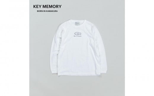 《1》【KEYMEMORY 鎌倉】フィッシュイラストロングTシャツ WHITE 1552870 - 神奈川県鎌倉市