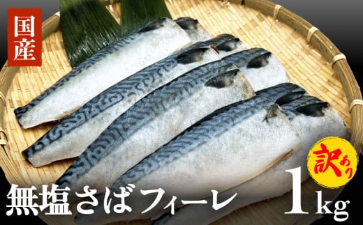 訳あり 無塩サバフィレ1.0kg（10枚前後） 冷凍 さば 鯖 不揃い 魚 お魚 焼き魚 煮魚 おかず お弁当 美味しい 簡単調理 1552549 - 宮城県石巻市