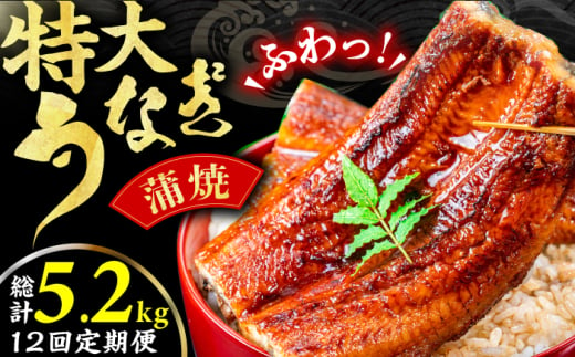 【12回定期便】中国産ニホンウナギ　特大蒲焼（220g×2尾） 広川町 / イールファクトリー株式会社 [AFBS008]