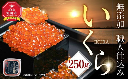 【12月25日～30日到着】北海道産イクラしょうゆ漬け(鮭卵)　250g 【いくら 醤油漬け いくら醤油漬 小分け 無添加 冷凍 魚卵 お取り寄せ 人気 鮭いくら 旭川市 北海道ふるさと納税 北海道 送料無料】_00583