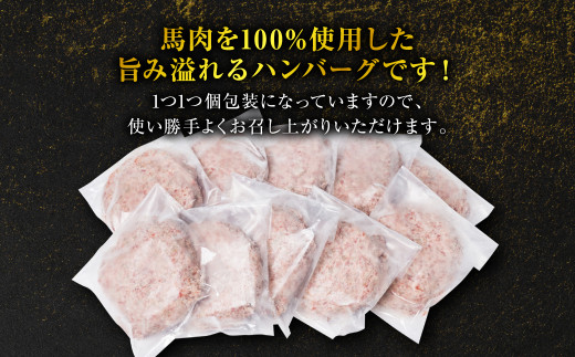 馬肉を100%使用した旨み溢れるハンバーグです！