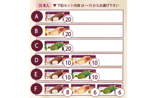 愛媛県松前町のふるさと納税 【セット内容が選べる】 定番 ＆ 期間限定フレーバー ハーゲンダッツ バー セット 20本入 Cセット 〈抹茶フォンダンクランチ(20本)〉｜ハーゲンダッツ アイスクリーム ギフト セット 詰め合わせ バニラチョコレートマカデミア クランブルベイクドチーズケーキ 抹茶フォンダンクランチ 愛媛県 松前町