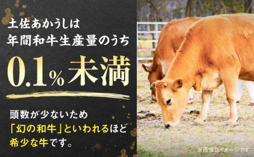 【4回定期便】土佐あかうしサーロイン&モモステーキセット 計約1kg【幻の和牛の贅沢セット】【株式会社Dorago】 