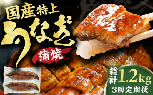 【3回定期便】国産鰻蒲焼　特上品（200g×2尾） 広川町 / イールファクトリー株式会社 [AFBS014]