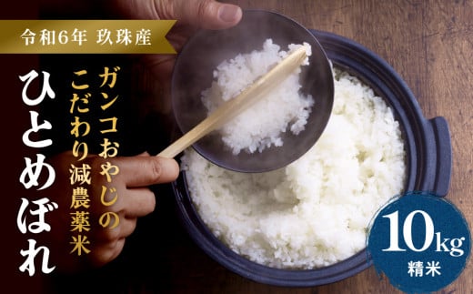 【令和6年産】ひとめぼれ １０kg ｜ ガンコおやじこだわりのひとめぼれ 1554507 - 大分県玖珠町