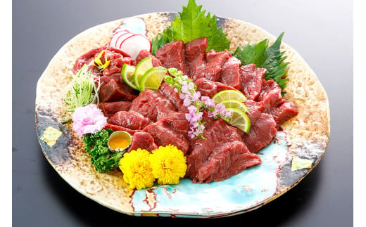 【熊本と畜】 赤身 馬刺し ロース 約200g 馬肉 肉 馬刺