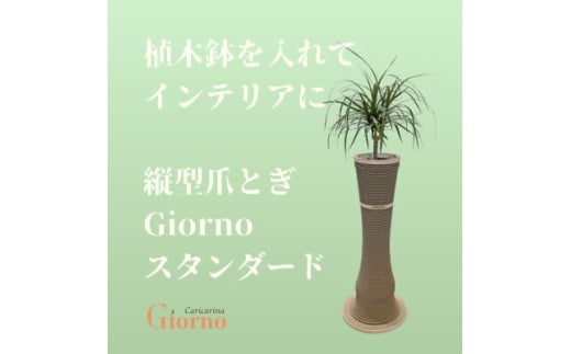 猫のおしゃれ爪とぎ「カリカリーナGiorno」スタンダード5号鉢用【1568140】 1557152 - 千葉県館山市