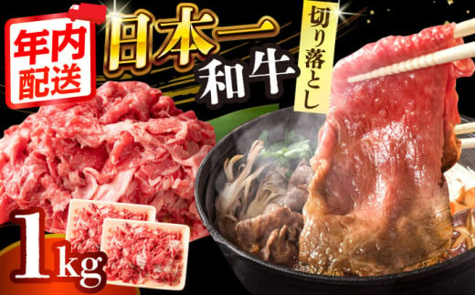 【A4～A5】長崎和牛切り落とし　1kg(500g×2p）【株式会社 MEAT PLUS】 [DBS006] 1429824 - 長崎県小値賀町