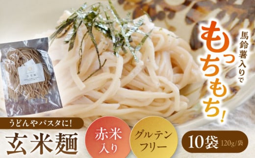 お山の玄米麺 10パックセット うどん パスタ グルテンフリー 白川町 / Sunpo [AWBC003] 728547 - 岐阜県白川町