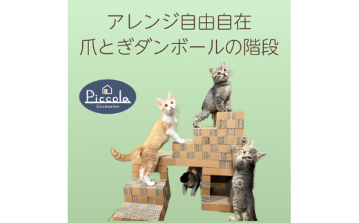 爪とぎできる子猫用ステップ「カリカリーナ ピッコラ SCALATA」【1569880】