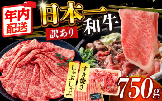 【訳あり】【A4～A5】長崎和牛しゃぶしゃぶすき焼き750gセット【株式会社 MEAT PLUS】 [DBS020] 1433523 - 長崎県小値賀町