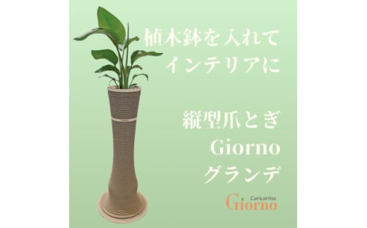 ネコのおしゃれ爪とぎ「カリカリーナGiorno」 グランデ6号鉢用【1568141】 1557153 - 千葉県館山市