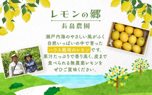 広島県尾道市のふるさと納税 【月間50箱限定】皮まで美味しい無農薬レモン 約1kg