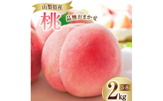 桃 約2kg (5～8玉入)【厳選数量限定】山梨県甲州市桃 産地直送【2025年発送】（ORJ）B12-801 【桃 もも モモ 令和7年発送 期間限定 山梨県産 甲州市 フルーツ 果物】 873943 - 山梨県甲州市