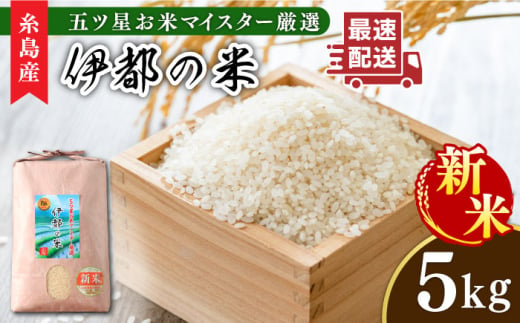 【玄米】【令和6年産新米】伊都の米 5kg  糸島市 / 納富米穀店 [ARL001-2] 白米 玄米 お米 568270 - 福岡県糸島市