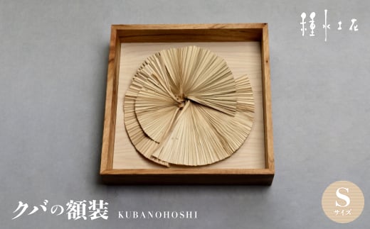クバの額装KUBANOHOSHI(白木目)Sサイズ