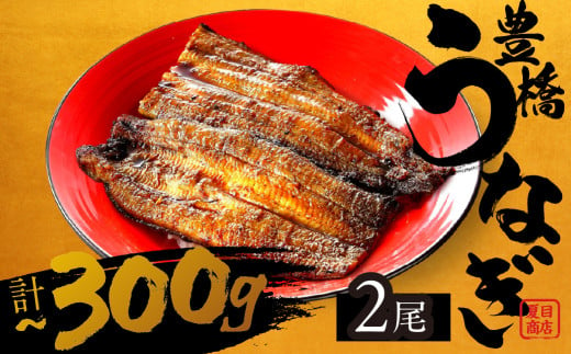 極上 豊橋うなぎ 蒲焼 2尾 ~300g 夏目商店[202406_感想が良い]魚貝