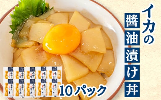 イカ 醤油 漬け丼 10パック セット いか 烏賊 60g × 10 パック 高知県 須崎市 1711938 - 高知県須崎市