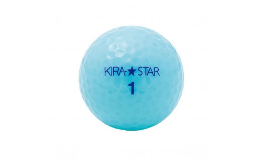 ゴルフ ボール カラーボール KIRA STAR 12球入 1ダース【カラー：アクア】キャスコ KASCO 高弾道 ユニセックス 初心者 かわいい 2ピース 1コア 1カバー 見える ソフト ヘッドスピード さぬき市 593417 - 香川県さぬき市