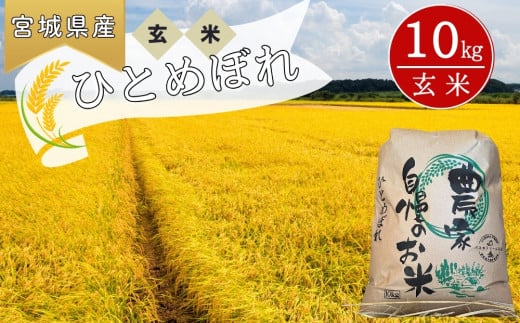 【令和6年産】 【新米】 ひとめぼれ（玄米）10kg 宮城県 東松島市 ヒトメボレ 米 玄米 お米 おこめ オンラインワンストップ 自治体マイページ M 1209475 - 宮城県東松島市