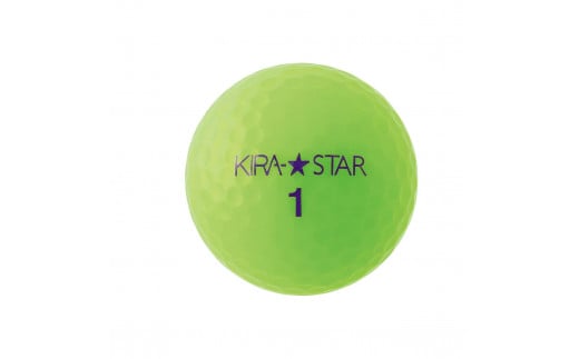 ゴルフ ボール カラーボール KIRA STAR 12球入 1ダース【カラー：ライム】キャスコ KASCO 高弾道 ユニセックス 初心者 かわいい 2ピース 1コア 1カバー 見える ソフト ヘッドスピード さぬき市 593418 - 香川県さぬき市