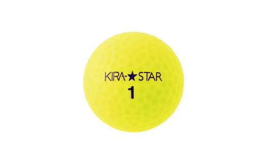 ゴルフ ボール カラーボール KIRA STAR 12球入 1ダース【カラー ：イエロー】キャスコ KASCO 高弾道 ユニセックス 初心者 かわいい 2ピース 1コア 1カバー 見える ソフト ヘッドスピード さぬき市 593416 - 香川県さぬき市