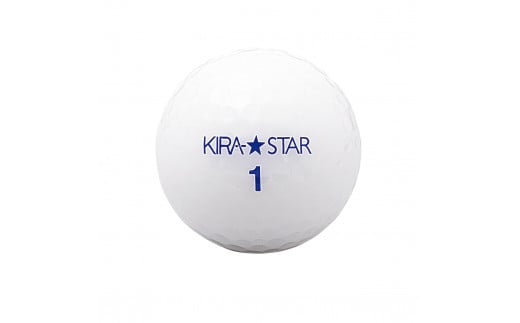 ゴルフ ボール カラーボール KIRA STAR 12球入 1ダース【カラー ：ホワイト】キャスコ KASCO 高弾道 ユニセックス 初心者 かわいい 2ピース 1コア 1カバー 見える ソフト ヘッドスピード さぬき市 593414 - 香川県さぬき市