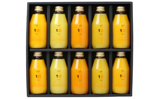 愛媛みかん果汁100%ストレートジュースギフトセット（200ml×10本組）（502）