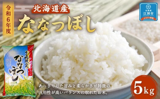 令和6年度北海道産ななつぼし5kg 1568600 - 北海道江別市