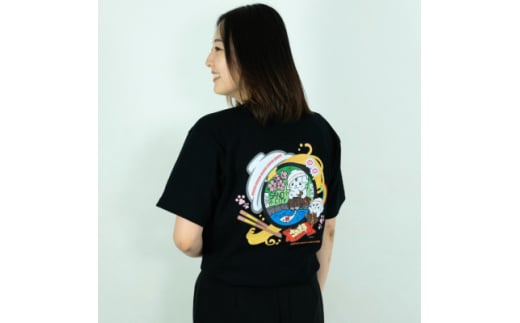 佐野市 マンホールTシャツ(さのまる)黒 Lサイズ【1534711】 1570075 - 栃木県佐野市