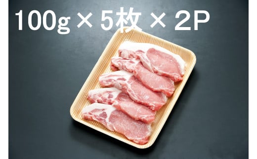 【A-208】郡上クラシックポーク　ロース　とんかつ用1㎏　100g×10枚