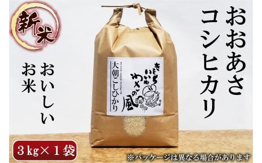 コシヒカリ 精米 3kg おおあさコシヒカリ わさ～る産直館 米どころ北広島町のおいしいお米_WA012_004 1570374 - 広島県北広島町