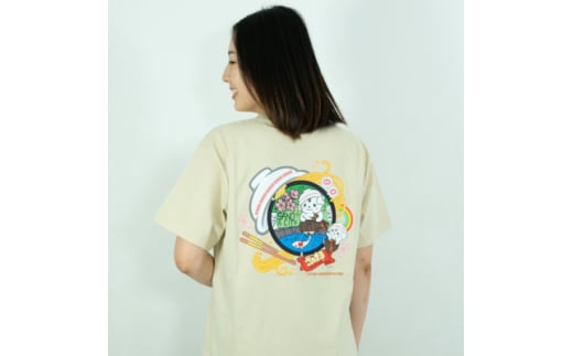 佐野市 マンホールTシャツ(さのまる)サンドベージュ Lサイズ【1534690】 1570067 - 栃木県佐野市