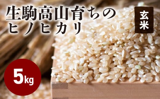 生駒高山育ちの　ヒノヒカリ玄米5kg(生産者　上武猛)　令和6年産新米 251629 - 奈良県生駒市