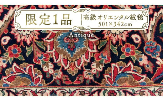 【限定1品】 アンティク・ オリエンタル 絨毯 カーシャーン産 501×342cm（FX-22089） キリム 絨毯 ギャッベ ラグ 手織り 最高級 天然 アンティーク じゅうたん カーペット