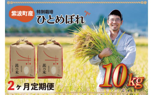 【令和6年産】ひとめぼれ 10kg 【2ヶ月定期】【特別栽培米】 岩手県 紫波町産 (AC027)