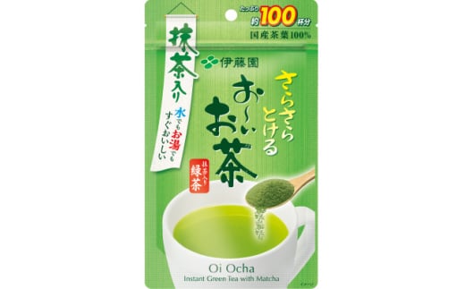 さらさらとける お～いお茶抹茶入り緑茶 80g×6袋【1549913】