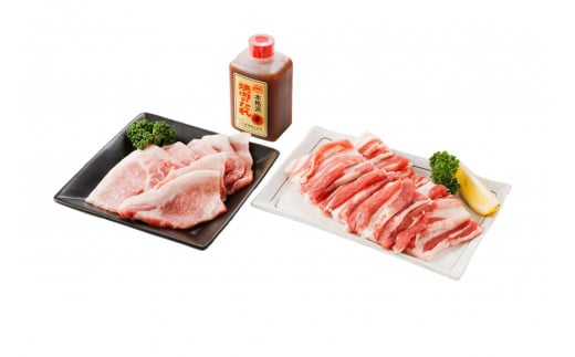 瀬戸内育ち “極上”の豚肉「瀬戸のもち豚せと姫」焼肉セット約700g (バラ400g・ロース300g・自家製焼肉のタレ)【肉 豚肉 焼肉 セット 豚バラ ロース タレ付き スライス　国産 お肉 精肉セット　広島県 福山市】