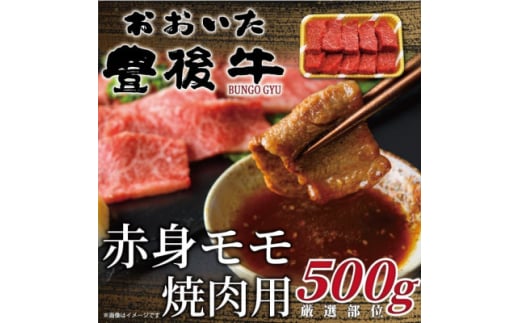 おおいた豊後牛赤身モモ焼肉用 500g(日出町)【1571695】