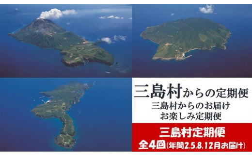 【ふるさと納税】【定期便/全４回】　三島村からのお届けお楽しみ定期便