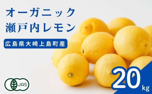 [12~1月発送] 広島県産 オーガニック瀬戸内レモン 20kg 化学肥料・除草剤・防腐剤・ワックス不使用 有機JAS 有機栽培 国産 瀬戸内 大崎上島 濃厚 甘さ控えめ 免疫力向上 健康 ビタミンC クエン酸 抗酸化 ソーダ 炭酸水 1584446 - 広島県大崎上島町