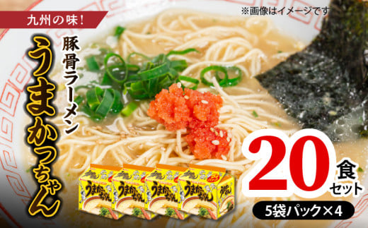 豚骨ラーメン　うまかっちゃん20食セット（5袋パック×4セット） PC7306 1595696 - 福岡県上毛町